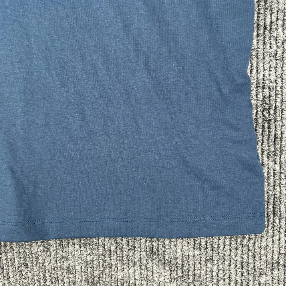 Adidas x Peleton Shirt Mens 2XL XXL Blue Short Sleeve Activewear Soft Sharp